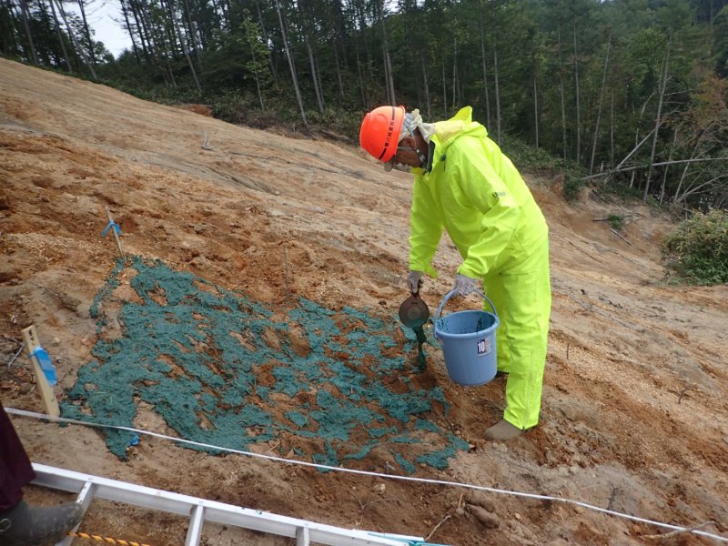 Image of 胆振東部地震に起因した崩壊地での緑化試験 5