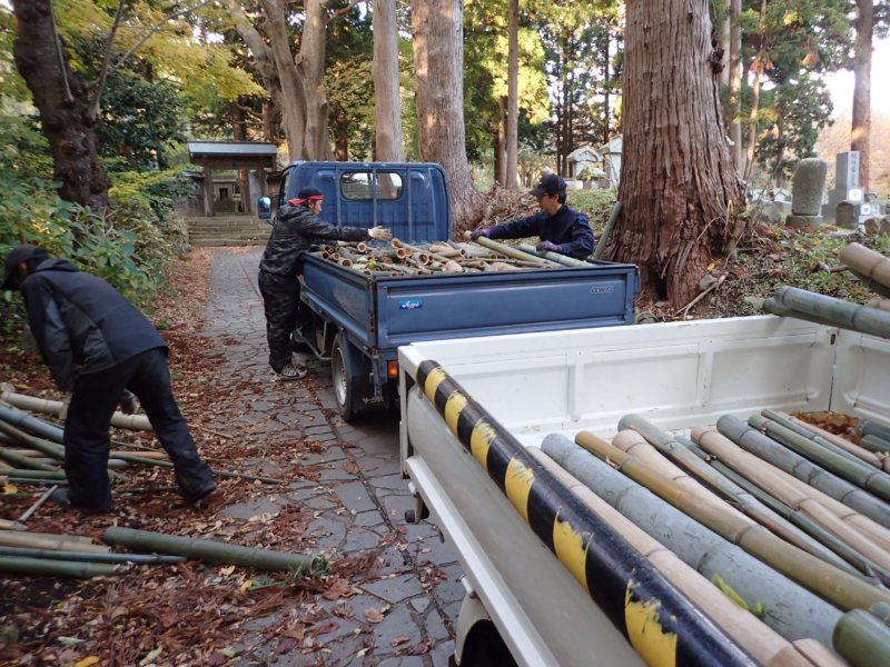 Image of 北海道松前町法幢寺での孟宗竹林での間伐等・その2 6